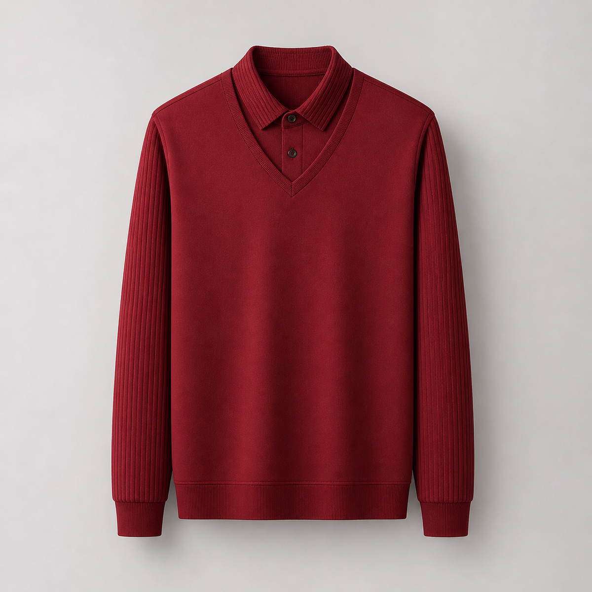 Men’s Premium Smart-Casual V-Neck Polo Shirt