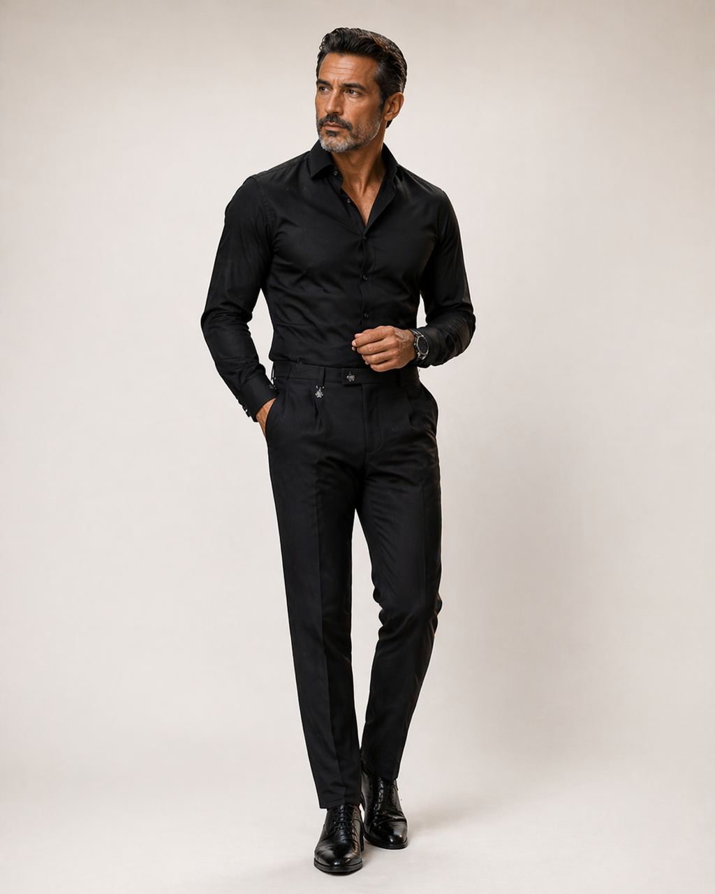 Luca Pleated Tailored Trousers