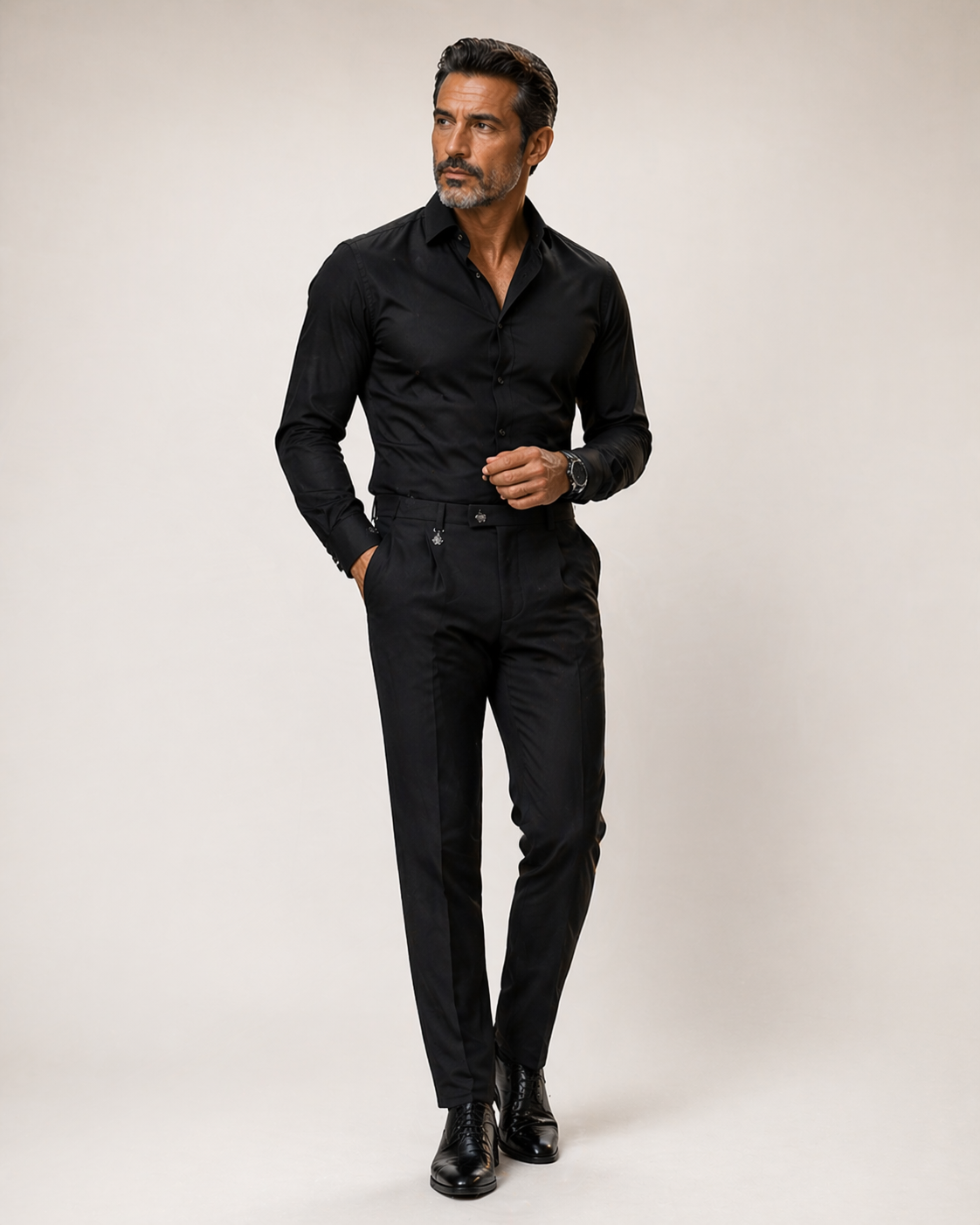 Luca Pleated Tailored Trousers