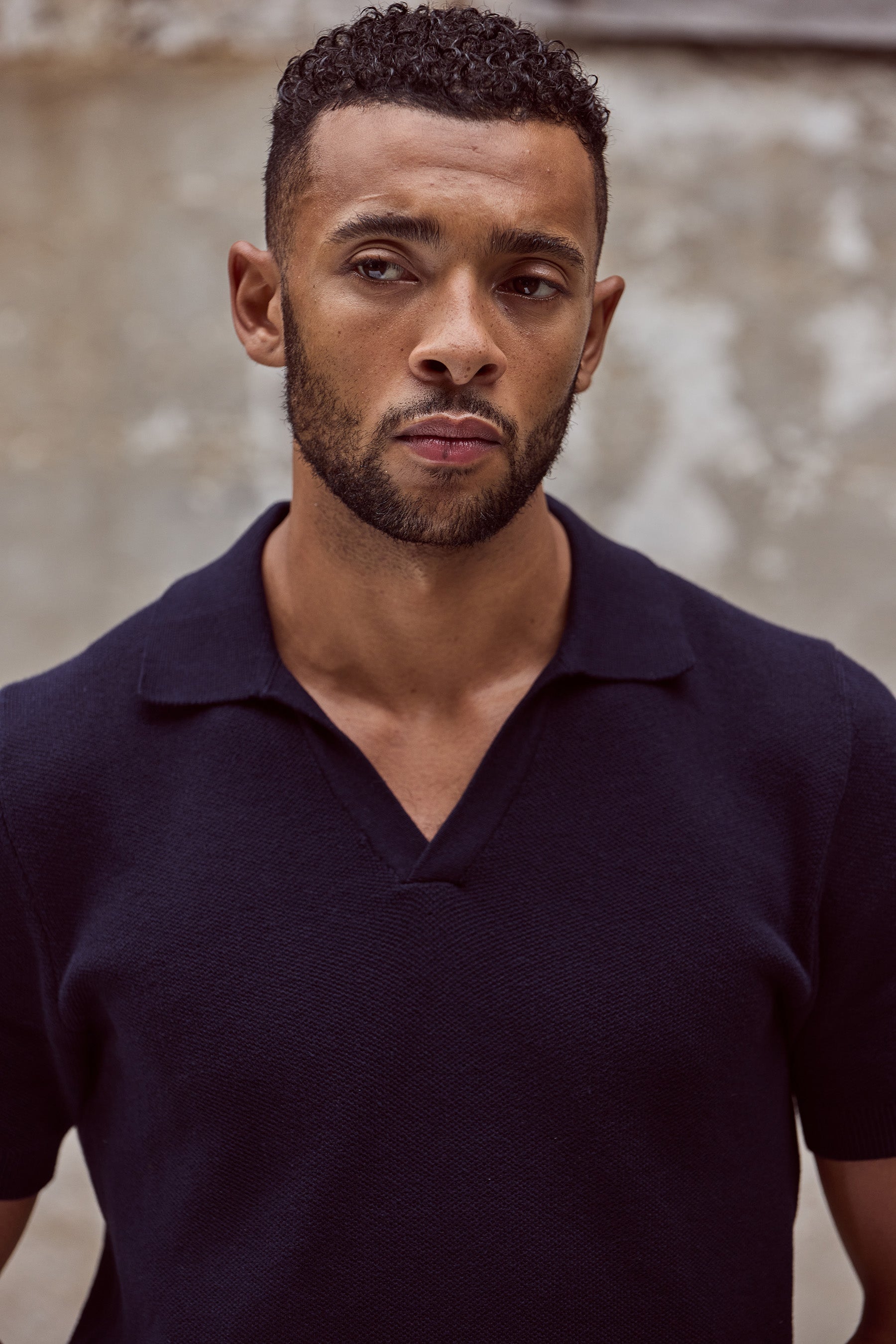 Alick Short Sleeve Polo Shirt - Navy