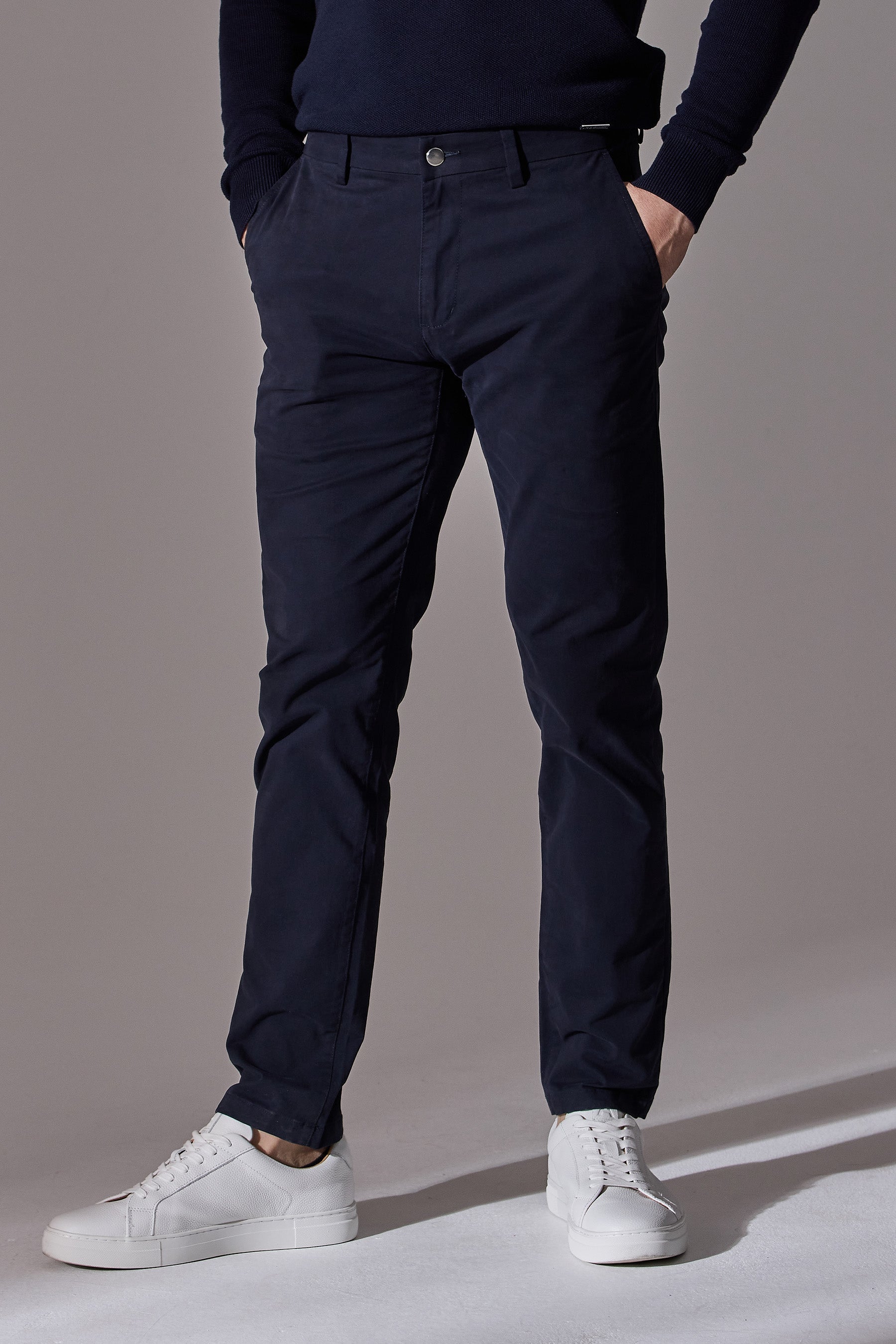 Eran Slim Fit Chinos - Navy