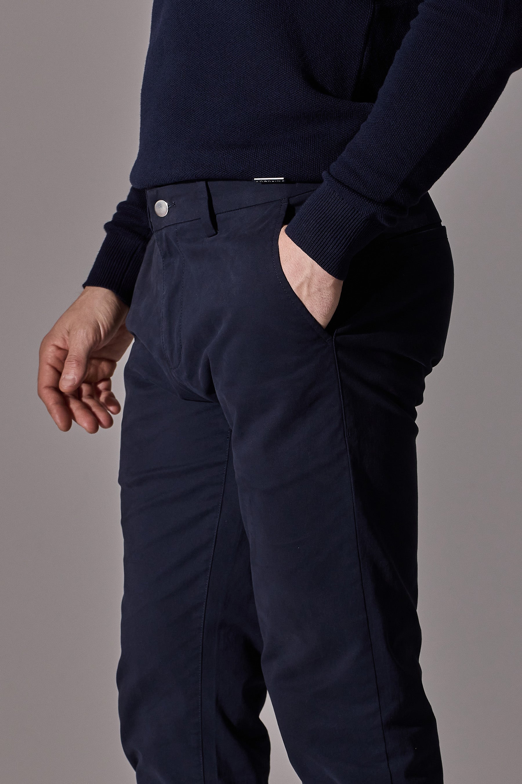 Eran Slim Fit Chinos - Navy