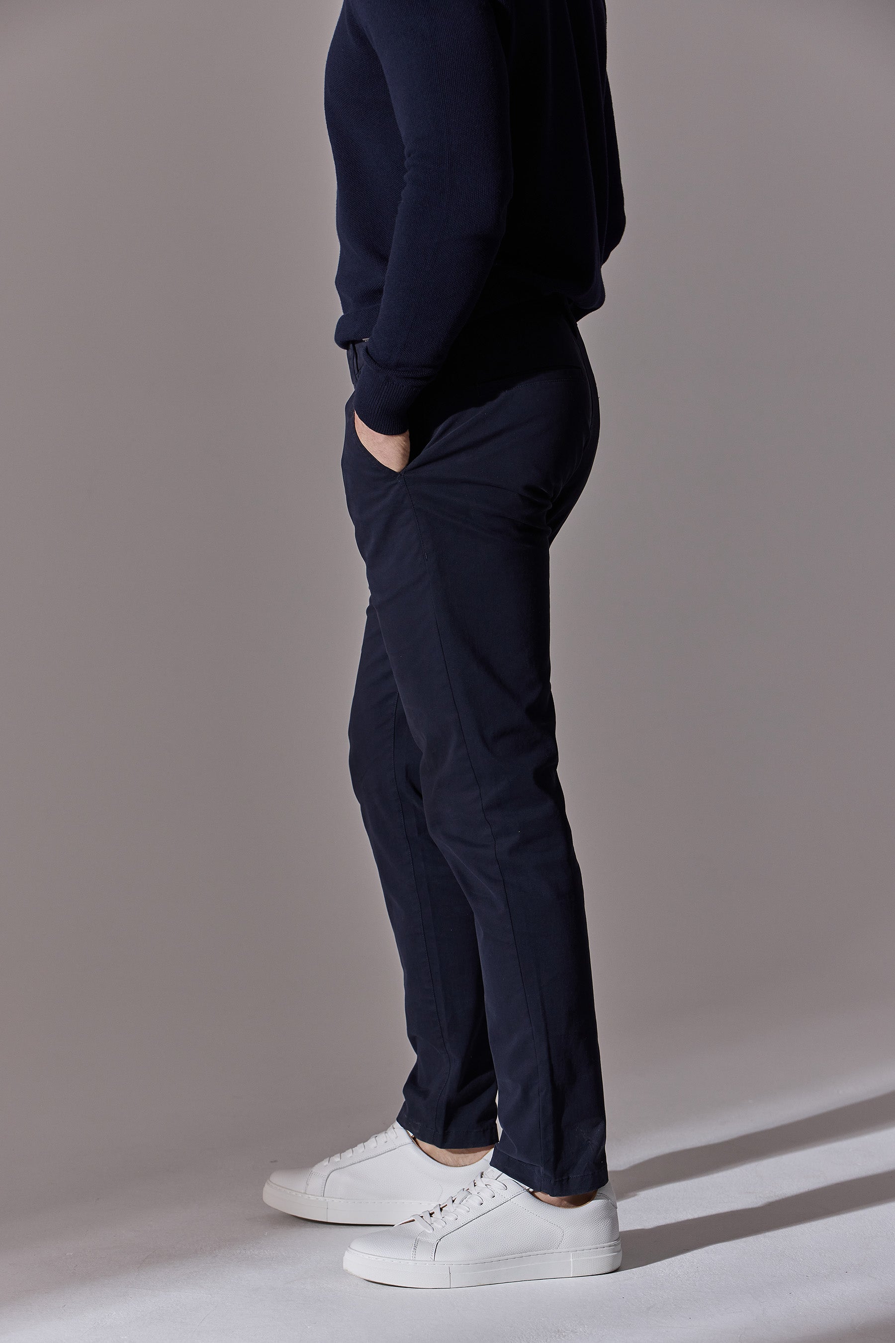 Eran Slim Fit Chinos - Navy