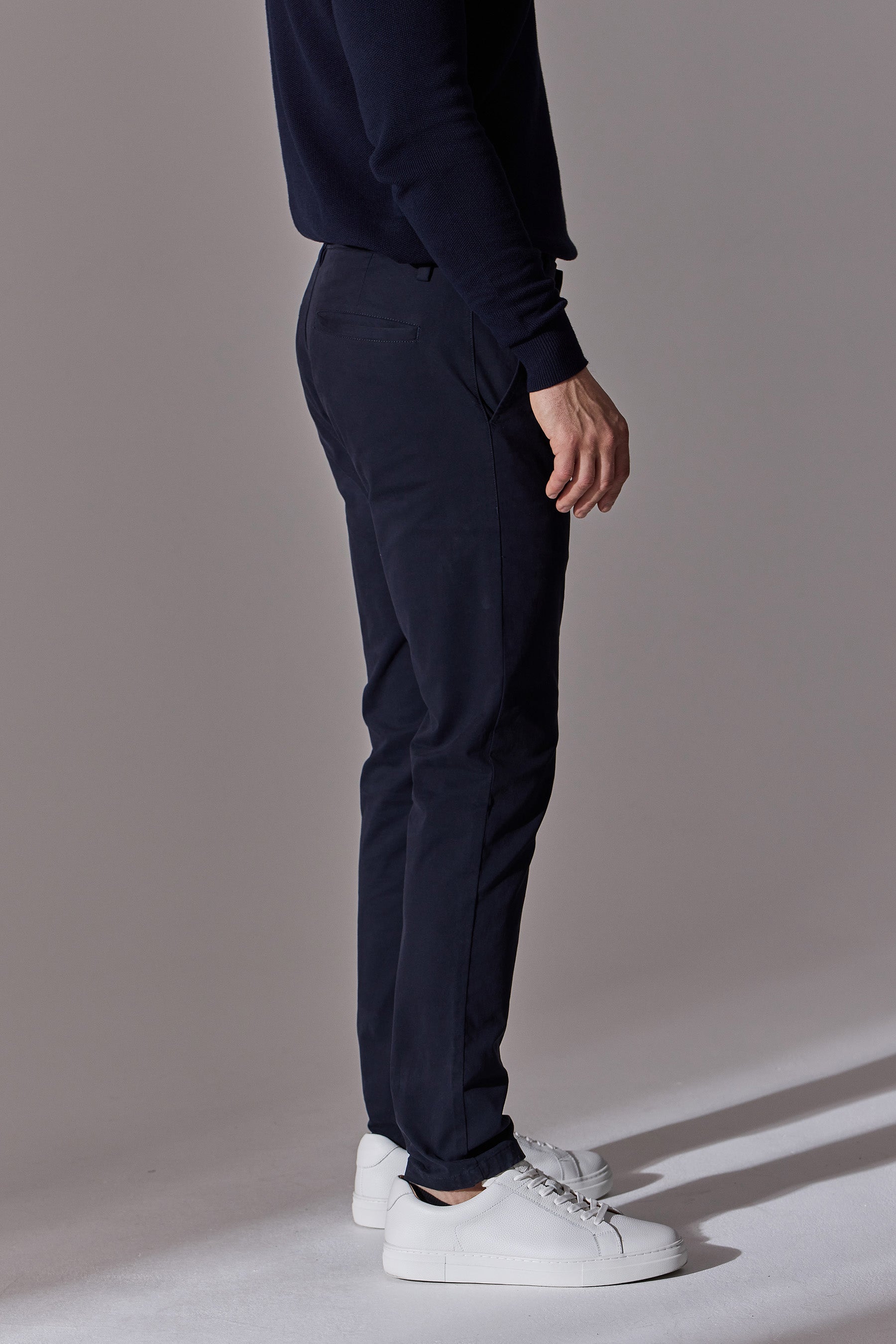 Eran Slim Fit Chinos - Navy