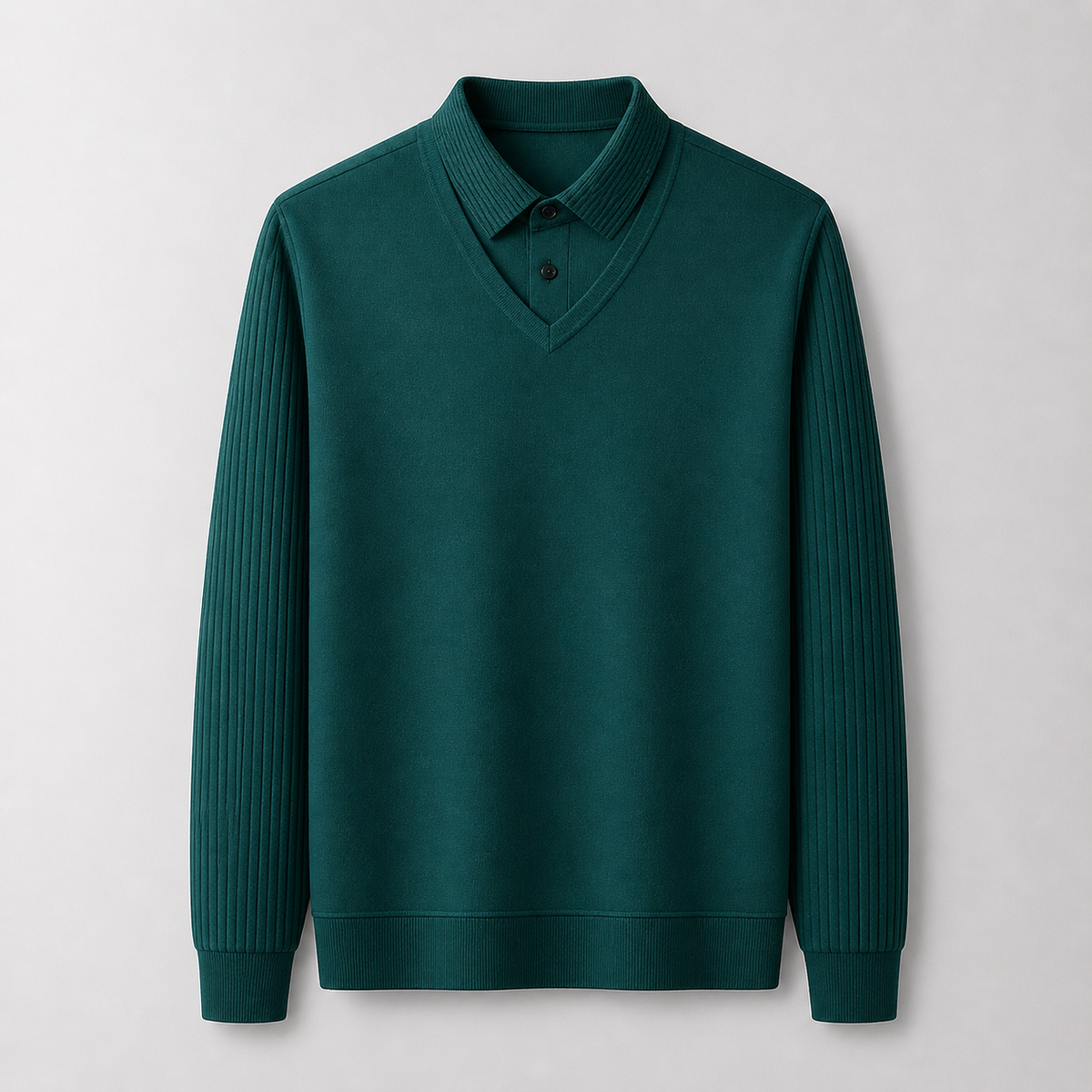 Men’s Premium Smart-Casual V-Neck Polo Shirt