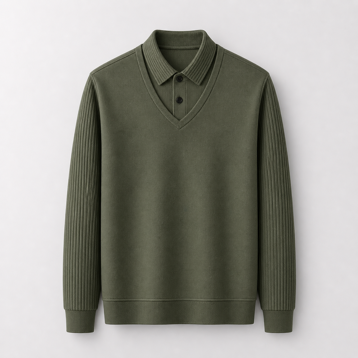 Men’s Premium Smart-Casual V-Neck Polo Shirt