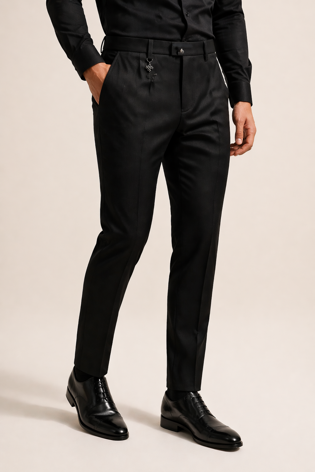 Luca Pleated Tailored Trousers